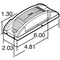 Truck-Lite Super 21, Incandescent, Red Rectangular, 1 Bulb, Marker Clearance Light, Pc, 2 Screw, Super 21 21001R3 - alternate 3
